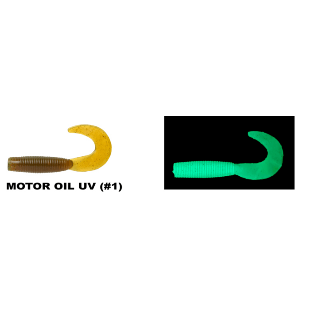 Daiwa Bait Junkie Grub 6.35 Cm Silikon Yem - MOTOR OIL UV