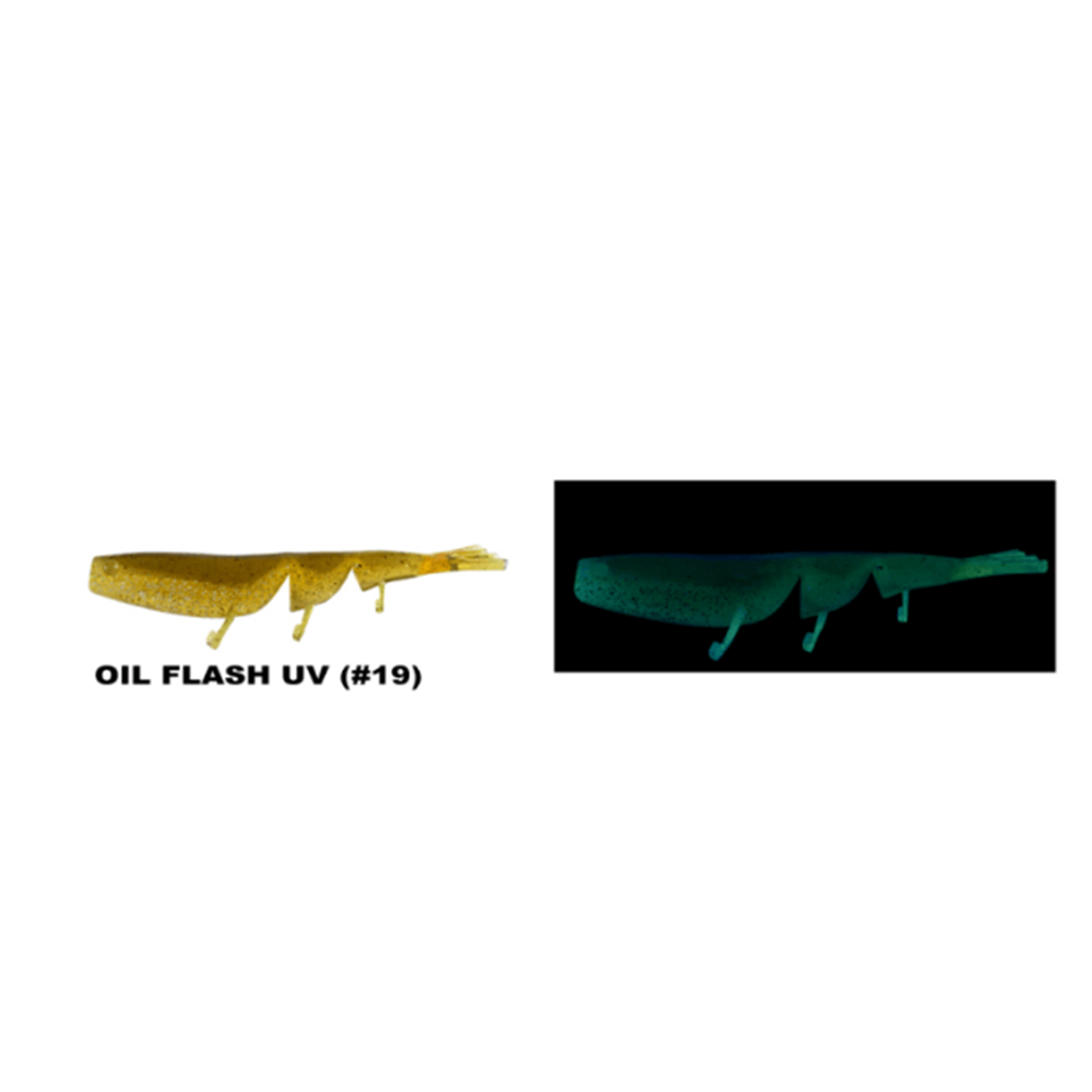 Daiwa Bait Junkie Prawn 7.6 Cm Silikon Karides Yem (6 Adet) - OIL FLASH UV