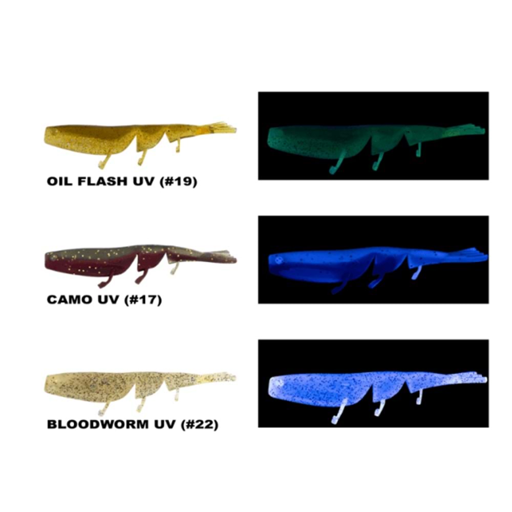 Daiwa Bait Junkie Prawn 7.6 Cm Silikon Karides Yem (6 Adet)