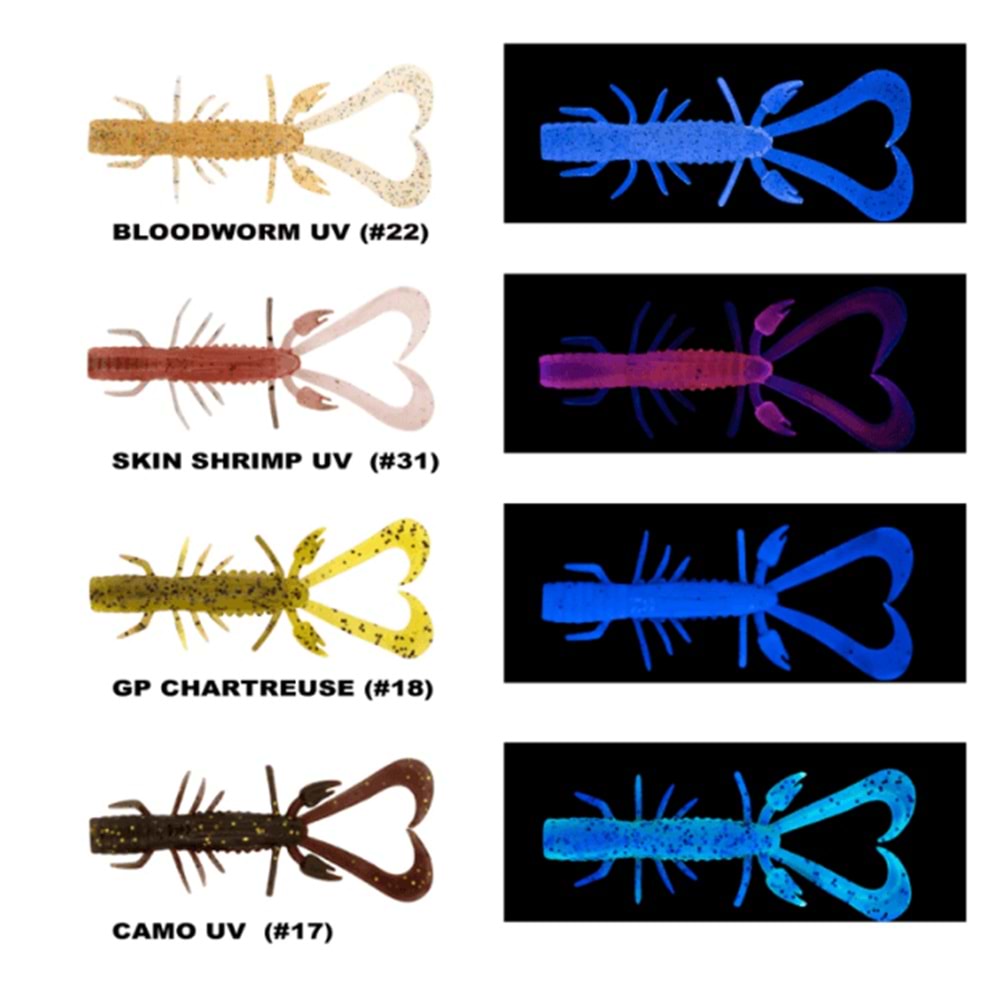 Daiwa Bait Junkie Risky Critter 7.62 Cm Silikon Yem (6 Adet)