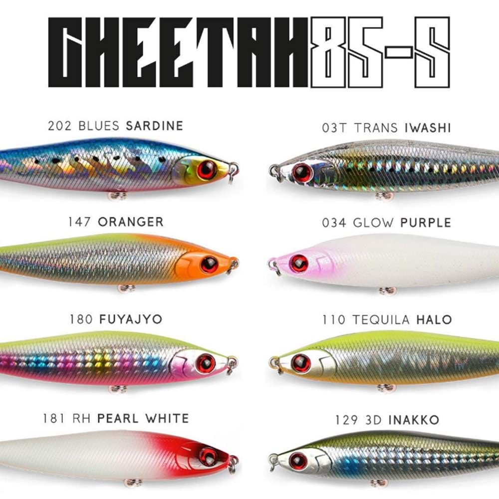 Fujin Cheetah 85S 20gr 8.5cm Maket Balık