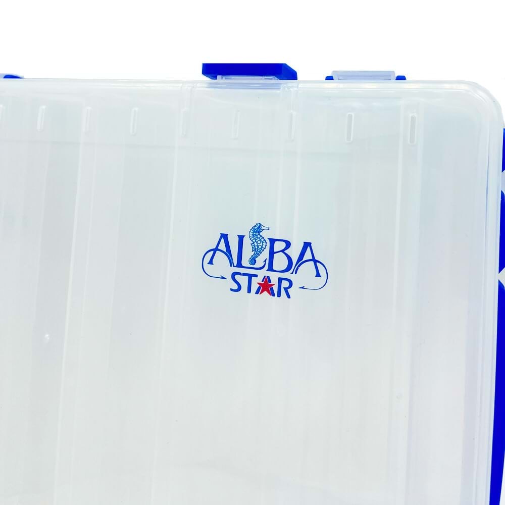 Albastar Çift Taraflı Sahte Balık Kutusu 14 Bölmeli 27cm x 17cm x 4cm