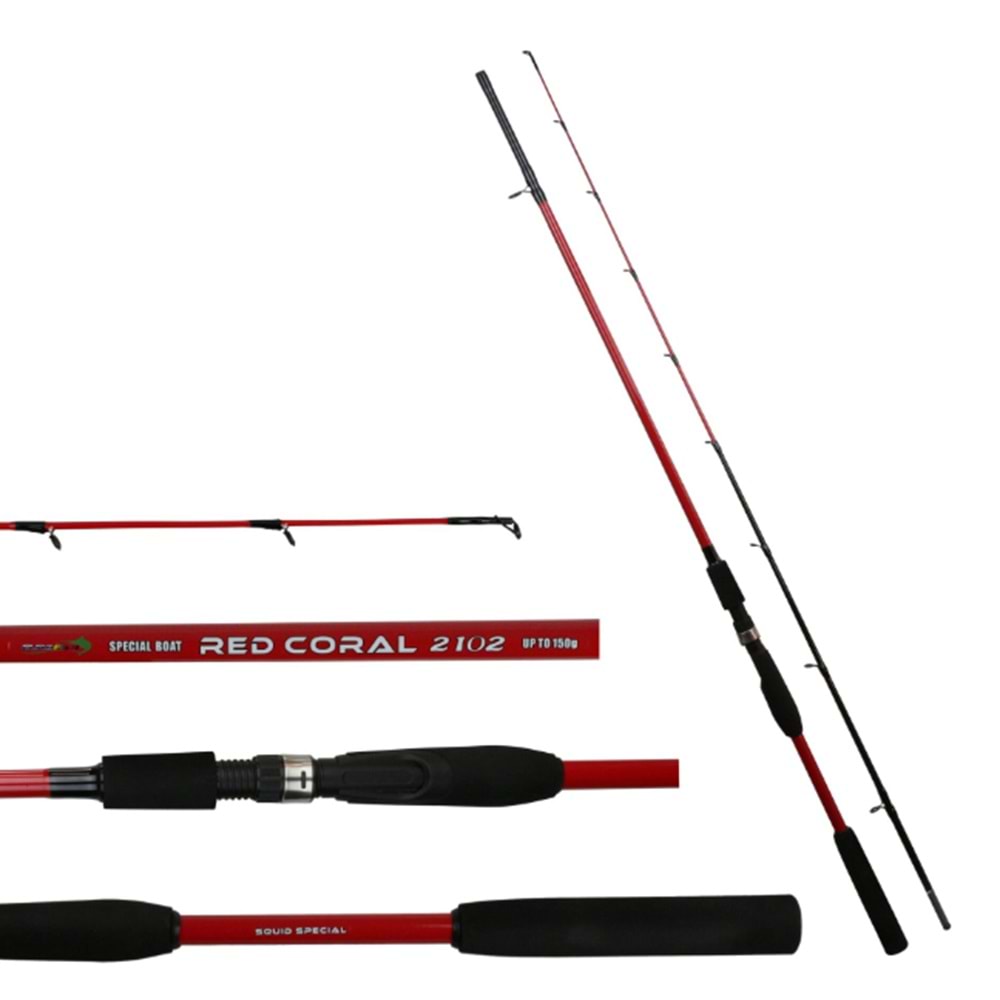 Eurofish Red Coral 180 cm 150 gr 2 Parça Bot Tekne Kamışı