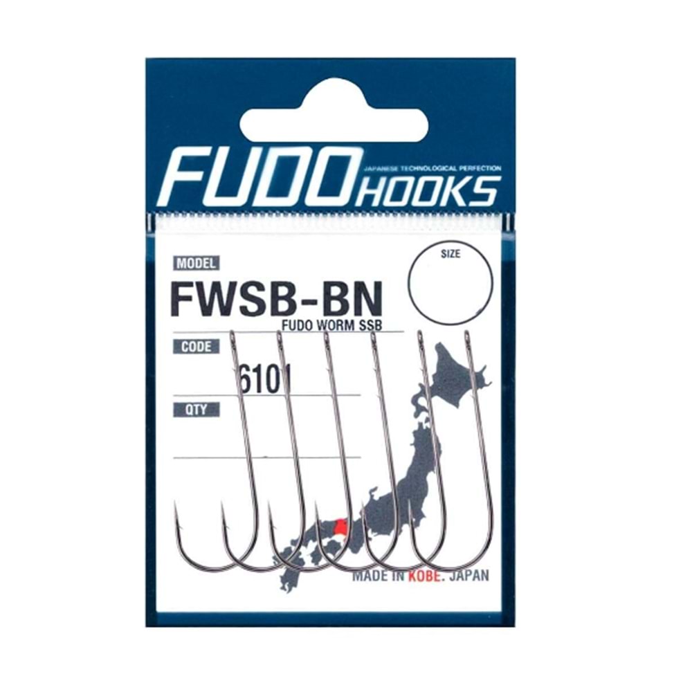 Fudo 6101 Worm SSB Black Nikel Uzun Pala Tırnaklı İğne