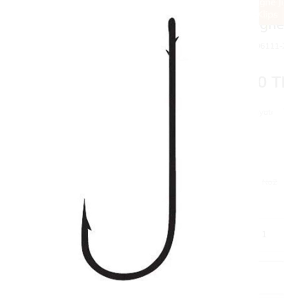 Fudo 6111 Worm SSB2 Black Nikel Uzun Pala Tırnaklı İğne