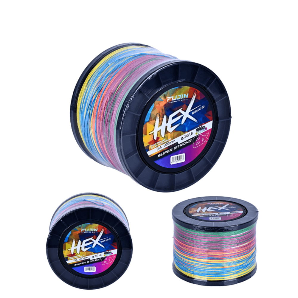 Fujin Hex 8X 1000Mt Multicolor Pe Line İp Misina - 0.30MM