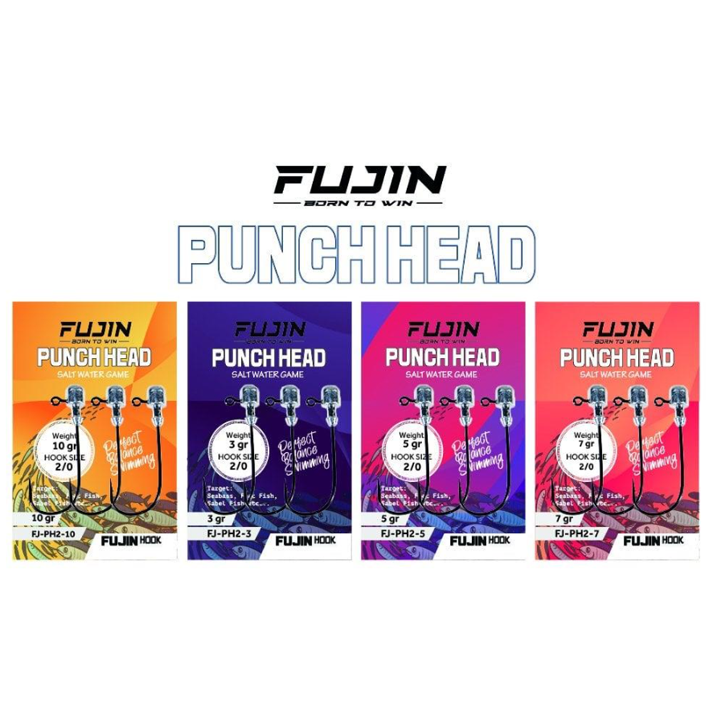Fujin Punch Head Jighead FJ-PH 2/0 - 2GR