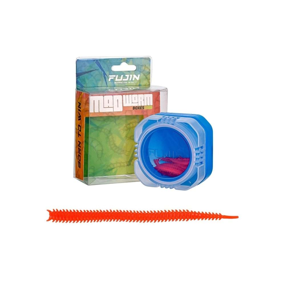Fujin Mad Worm 9cm LRF Silikonu - FLUORECENT ORANGE