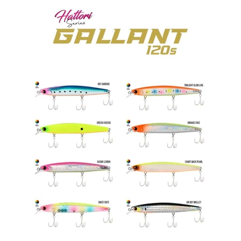 Fujin Gallant 120S 21gr 120mm Sinking Maket Balık