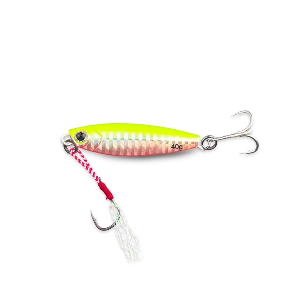 Fujin Iron Fish 40gr 78mm Jig Yem - YELLOW CHART