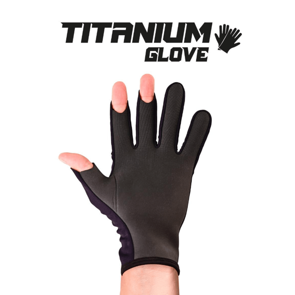 Fujin Pro Angler S24 Titanium Gloves Black Gold