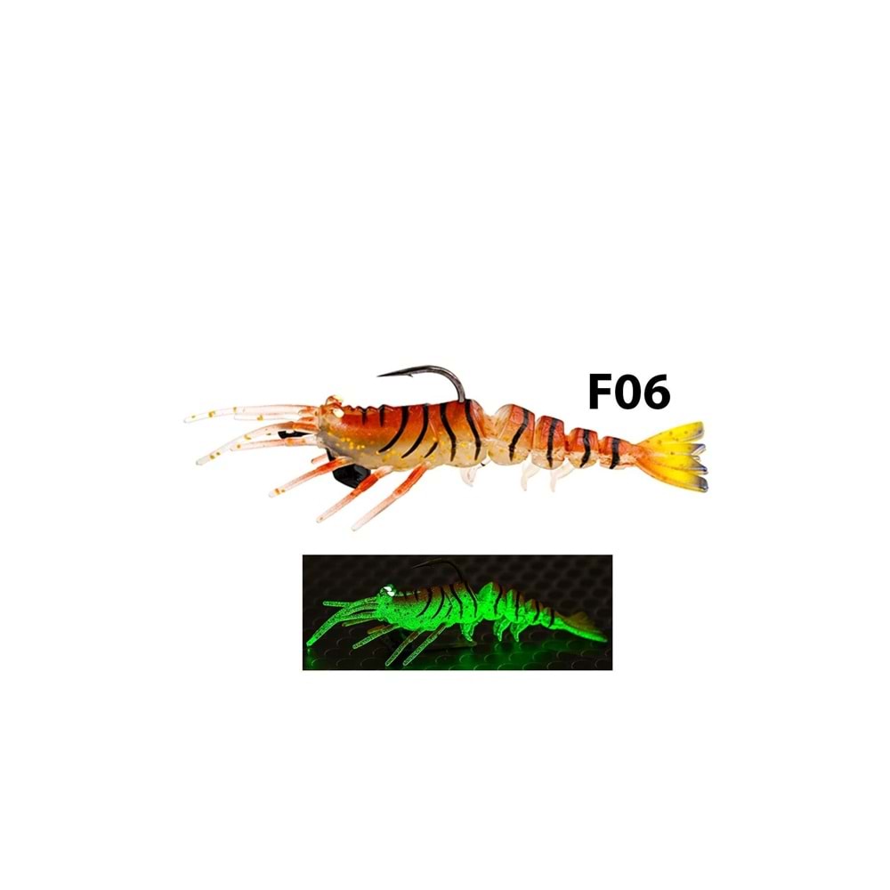 Fujin Shrimper 75mm 8.5gr Silikon Karides - F06 ANGRY SHRIMP