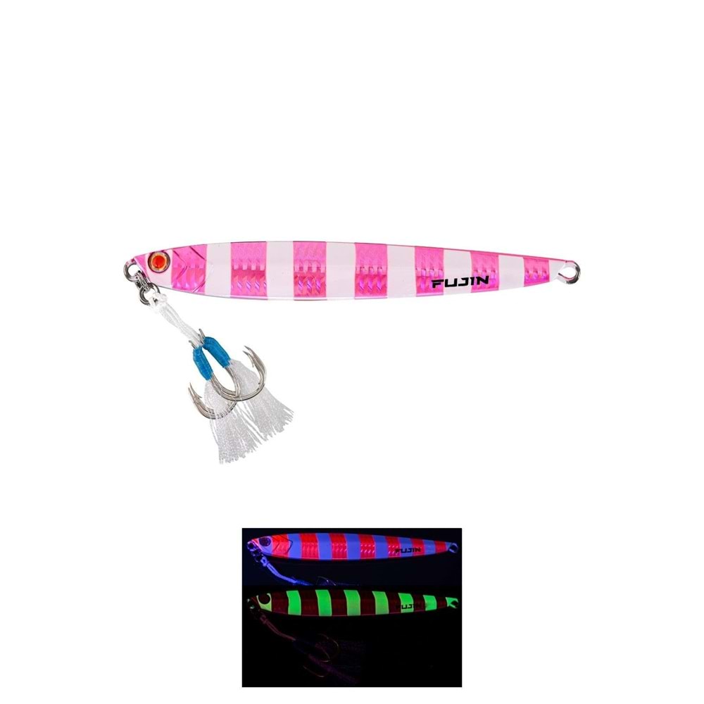 Fujin Valhalla Darksea 100gr Metal Jig Yem - MT47 SAKURA ZEBRA GLOW