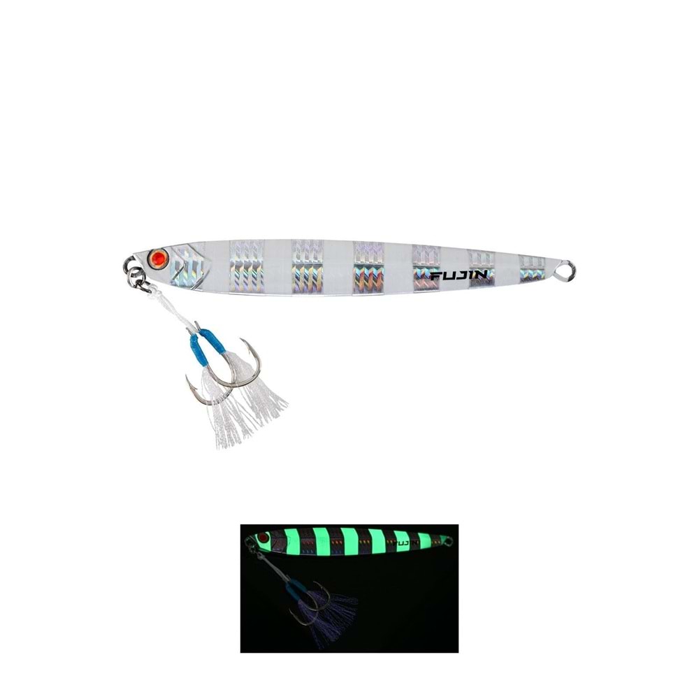 Fujin Valhalla Darksea 80gr Metal Jig Yem - MT04 ZEBRA GLOW