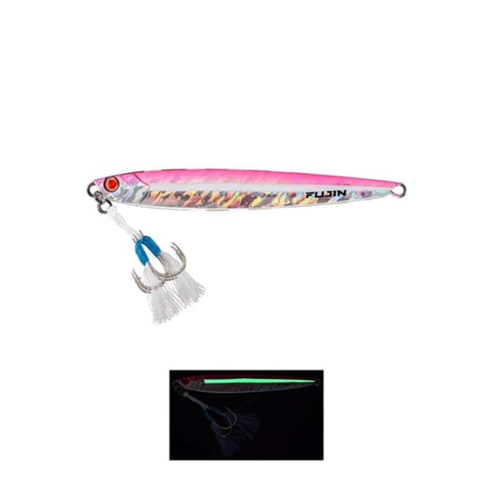 Fujin Valhalla Darksea 80gr Metal Jig Yem - MT18 PINK GLOW LINE
