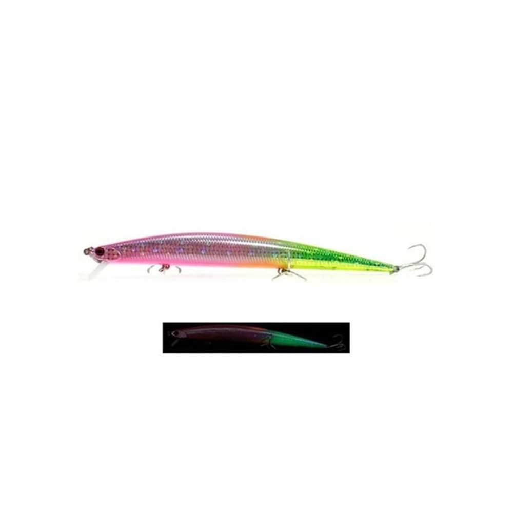 Fujin Flux 140S 140mm 21gr Sinking Maket Balık - 182 Double Pink Chart