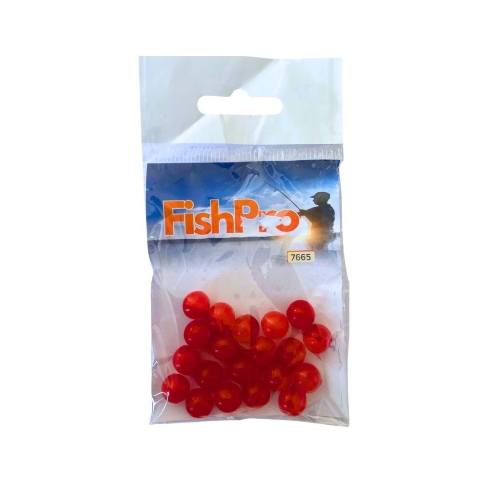 FishPro Boncuk 20 Li - KIRMIZI 10MM