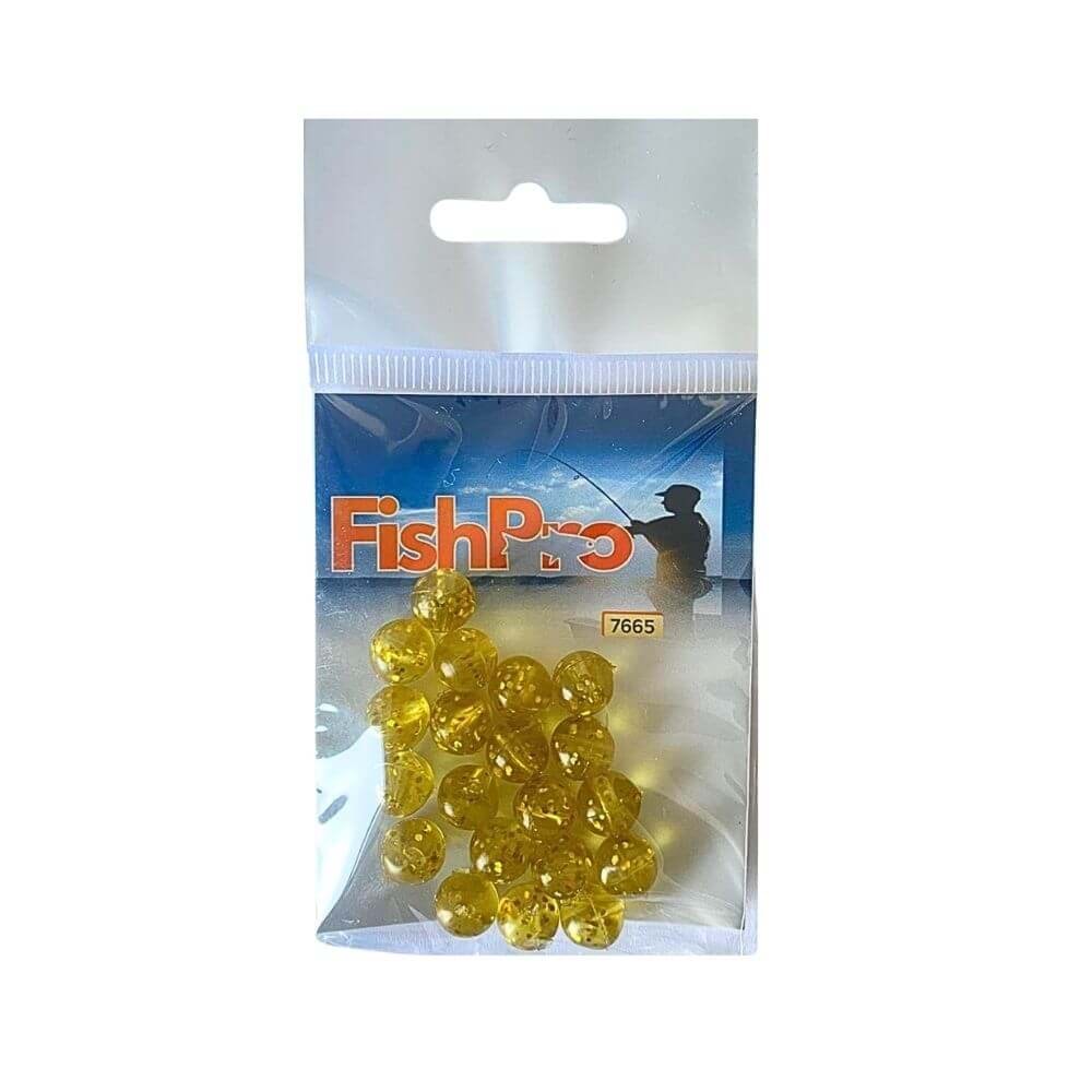 FishPro Boncuk 20 Li - SARI SİMLİ - 10MM