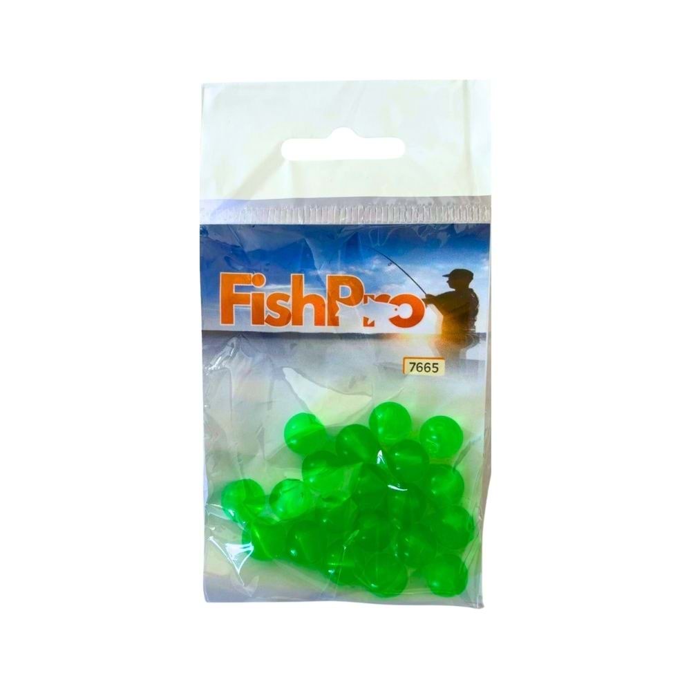 FishPro Boncuk 20 Li - YEŞİL 10MM