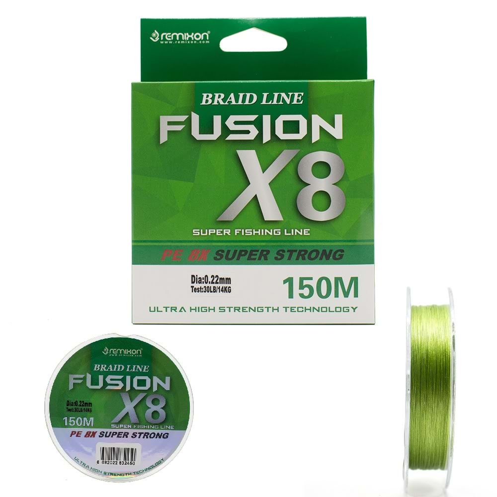 Remixon Fusion 150M X8 Green İp Misina - 0.25MM