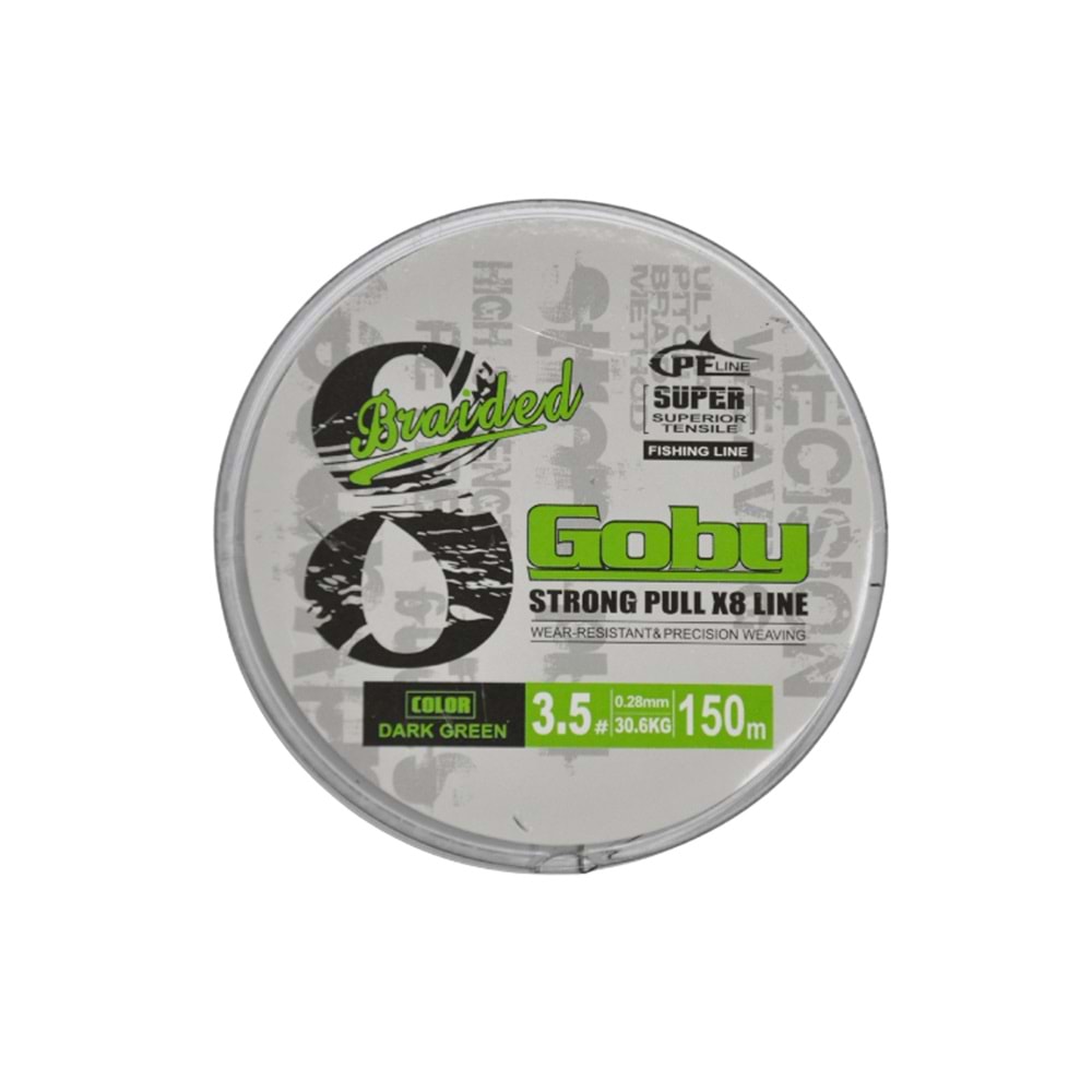 FishPro Goby 150m X8 Dark Green İp Misina