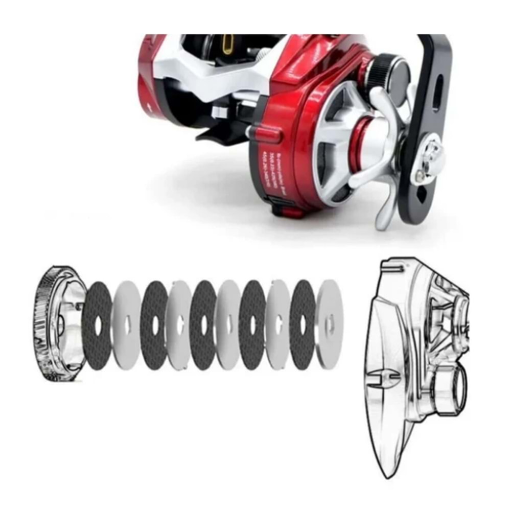 Tica Uzi GCB300R Baitcasting Sağ El Makine