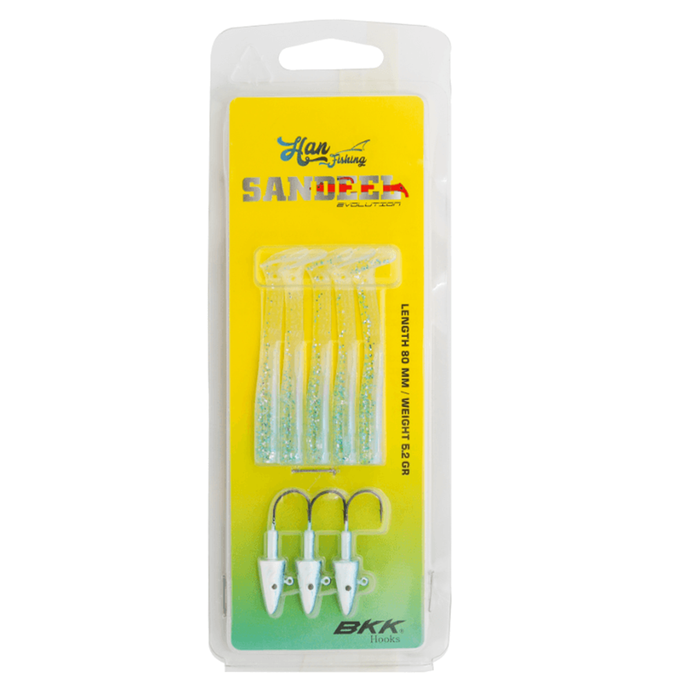 Hanfish Sandeel 8 cm 5.2 gr Silikon Yem - SL-804 BLUE MAGIC