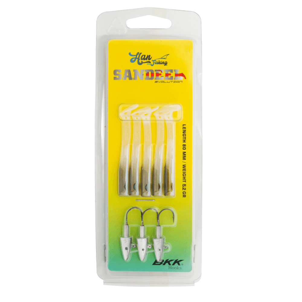 Hanfish Sandeel 8 cm 5.2 gr Silikon Yem - SL-808 SILVER BAIT