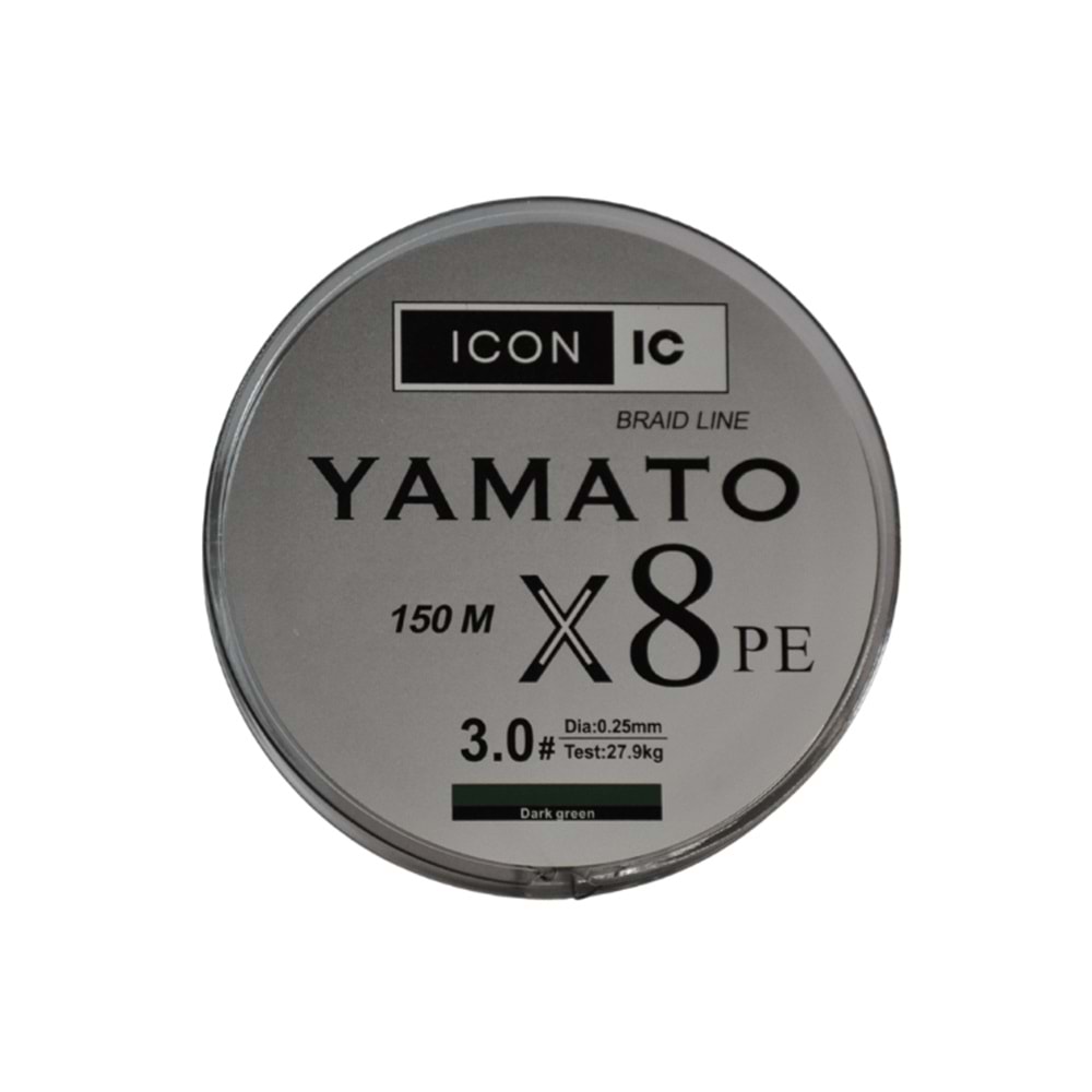 ICON-IC Yamato 150m X8 Dark Green İp Misina
