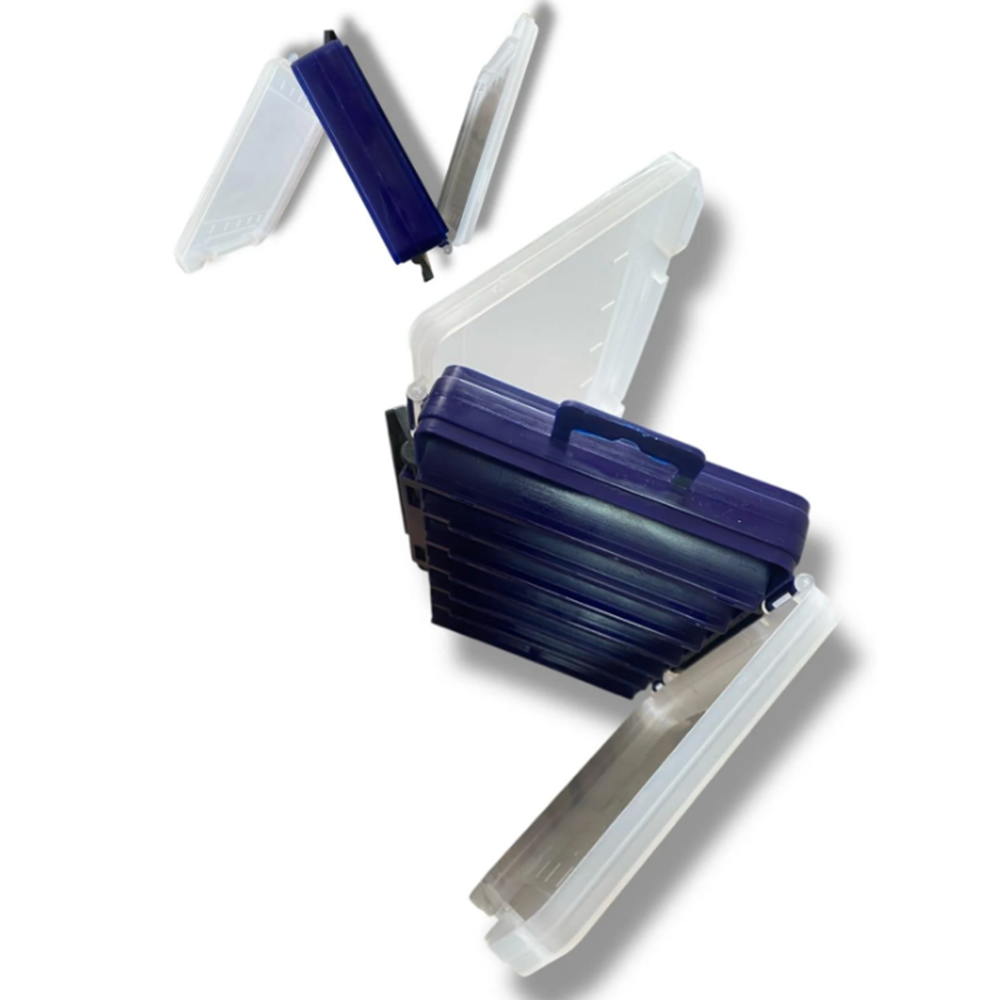 ICON-IC Çift Taraflı Suni Balık Kutusu 19cm x 12cm x 3,5cm - MAVİ