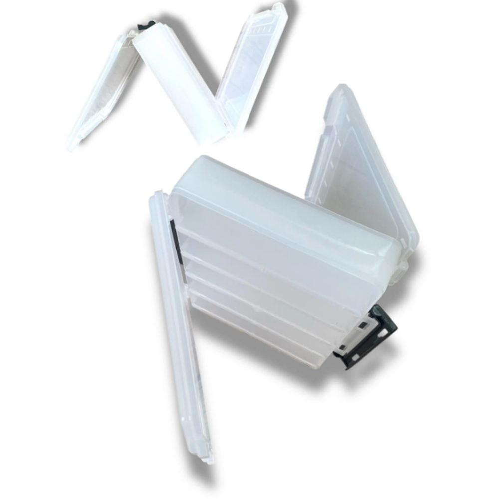 ICON-IC Çift Taraflı Suni Balık Kutusu 19cm x 12cm x 3,5cm -ŞEFFAF