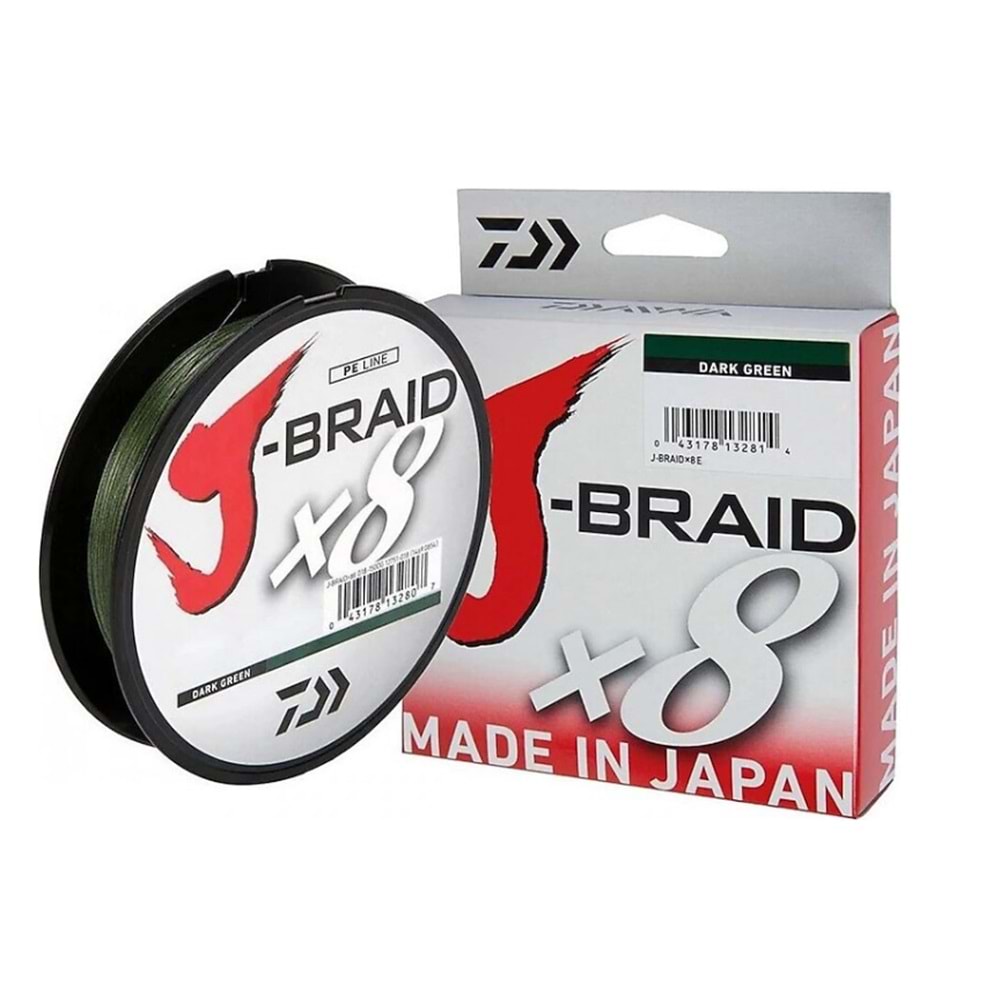 Daiwa JBraid 8B Koyu Yeşil 300m İp Misina