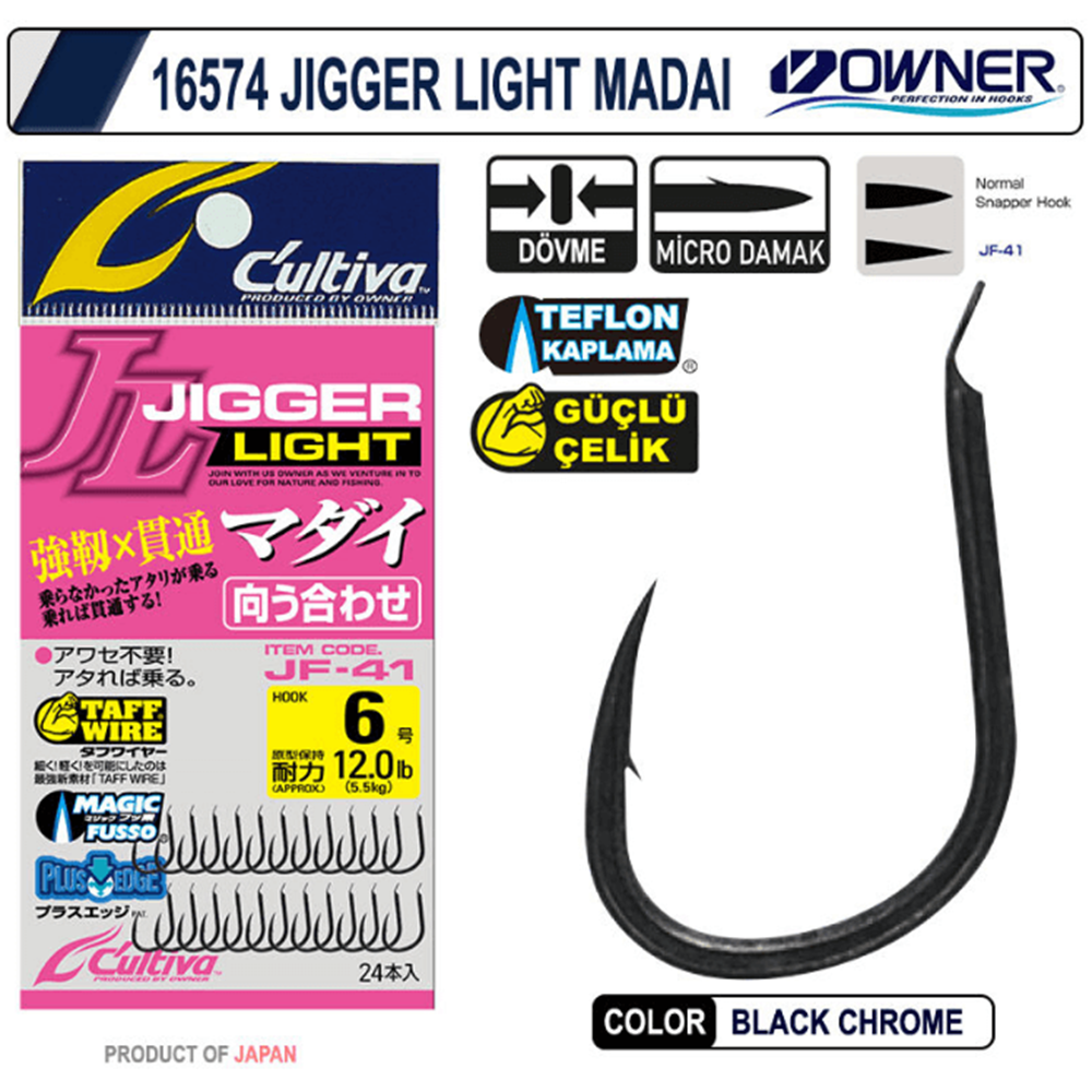 Cultiva 16574 Jigger Light İğne - 10