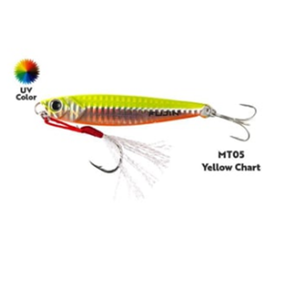 Fujin Jig-X 60gr Shore Jigging Jig Yem - MT05 YELLOW CHART