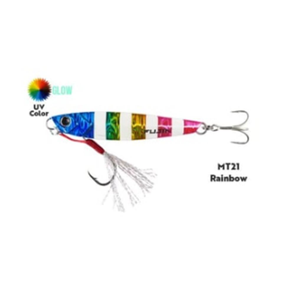 Fujin Jig-X 60gr Shore Jigging Jig Yem - MT21 RAINBOW