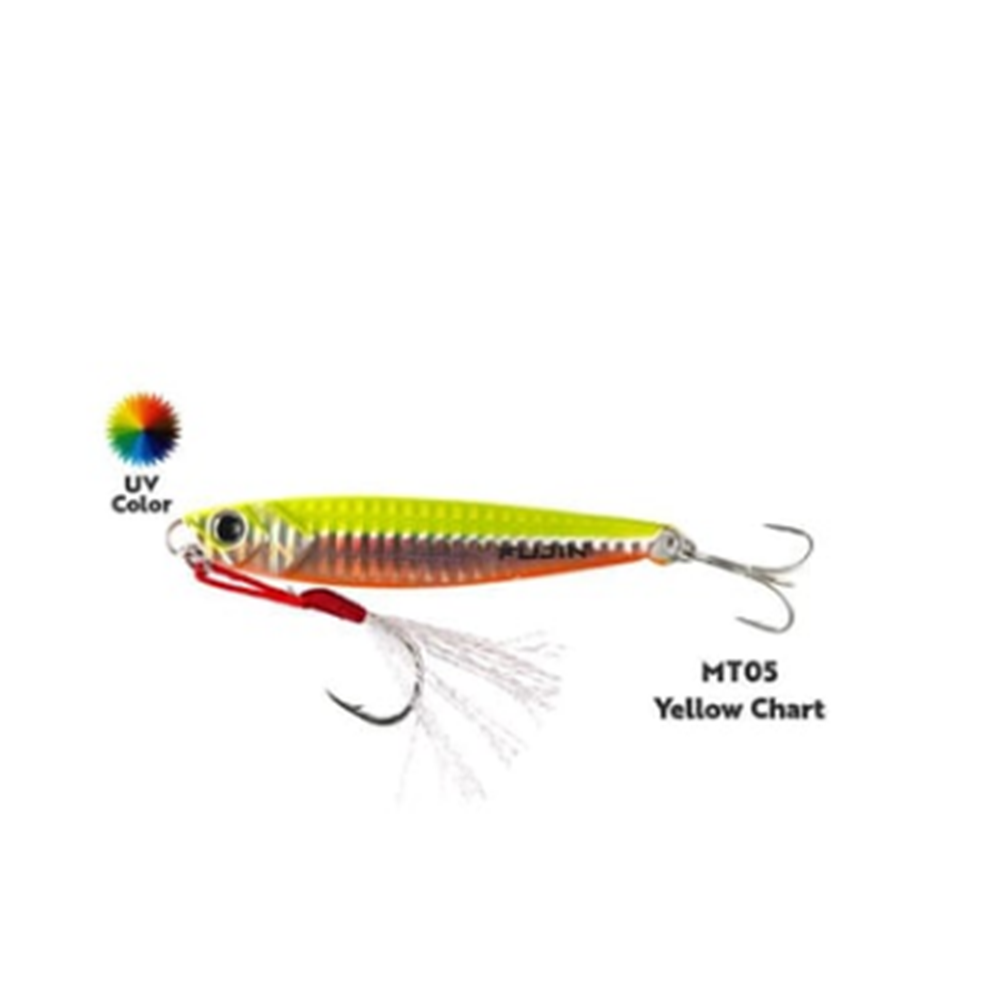 Fujin Jig-X 40gr Shore Jigging Jig Yem - YELLOW CHART