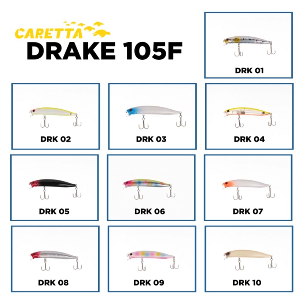 Caretta Drake 105F 10.5 cm 16 g Maket Yem