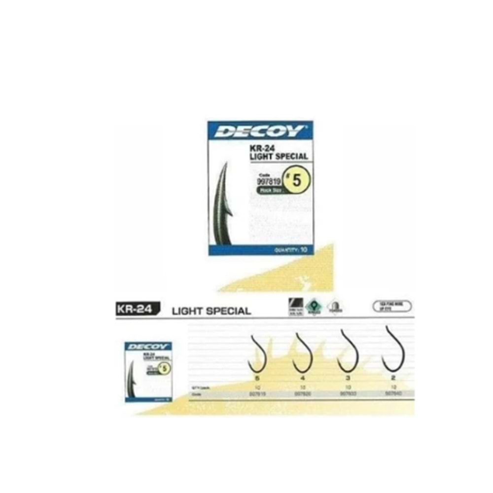 DECOY KR-24 Light Special Black Nickel Olta Kancası