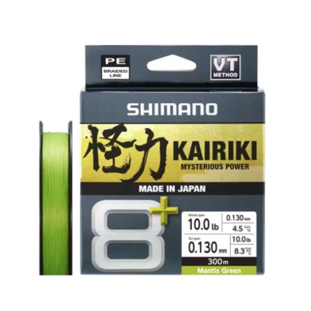 Shimano Kairiki 8+ 300m Mantis Green Misina - 0.06MM
