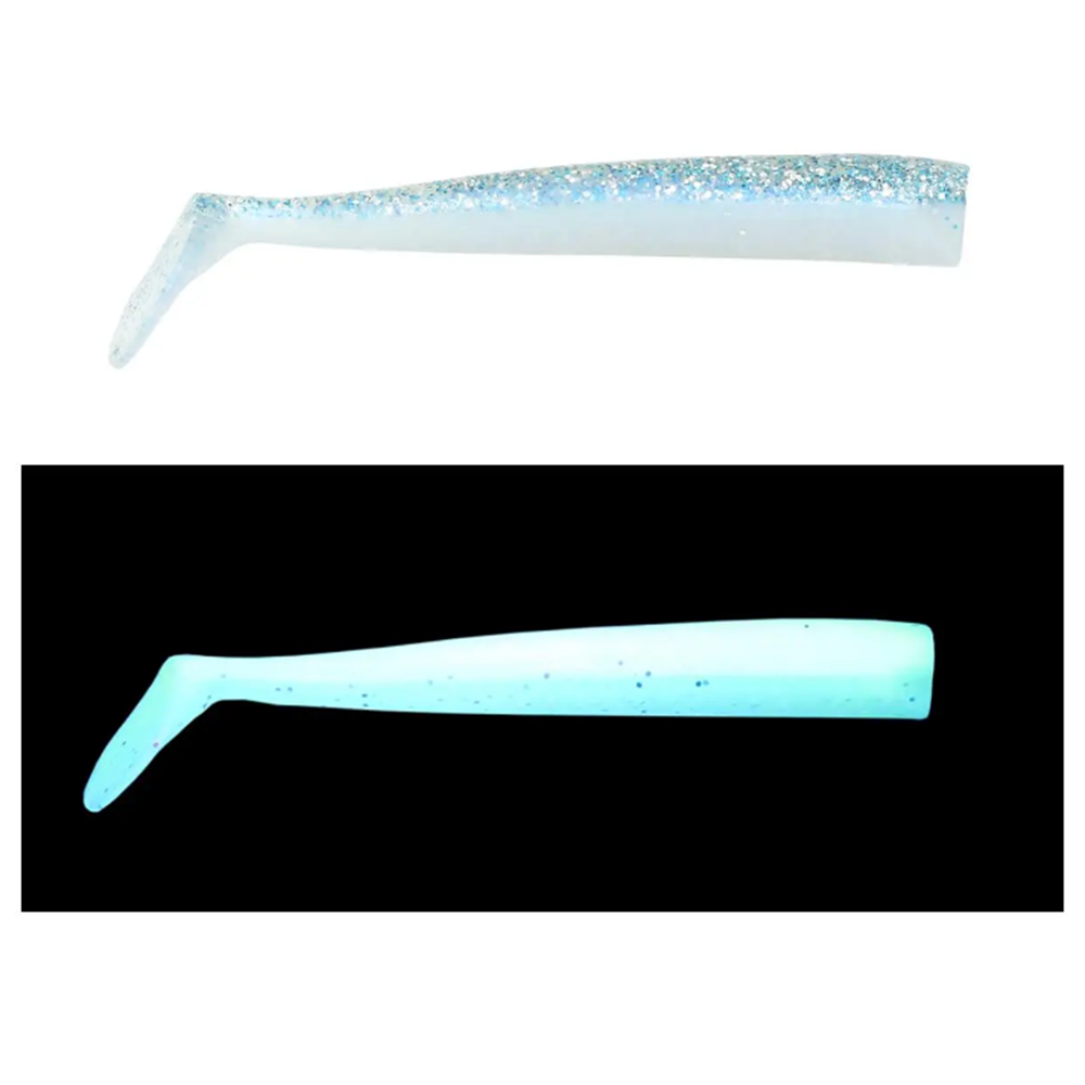 Mef Sargan 10cm 3 Adet Silikon Yem - MAVİ UV