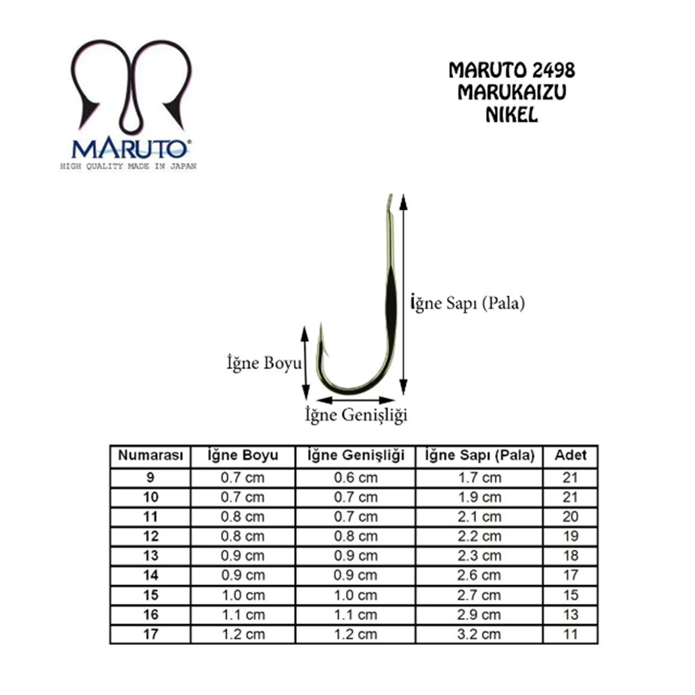 Maruto 2498 Nikel Olta İğnesi - 14