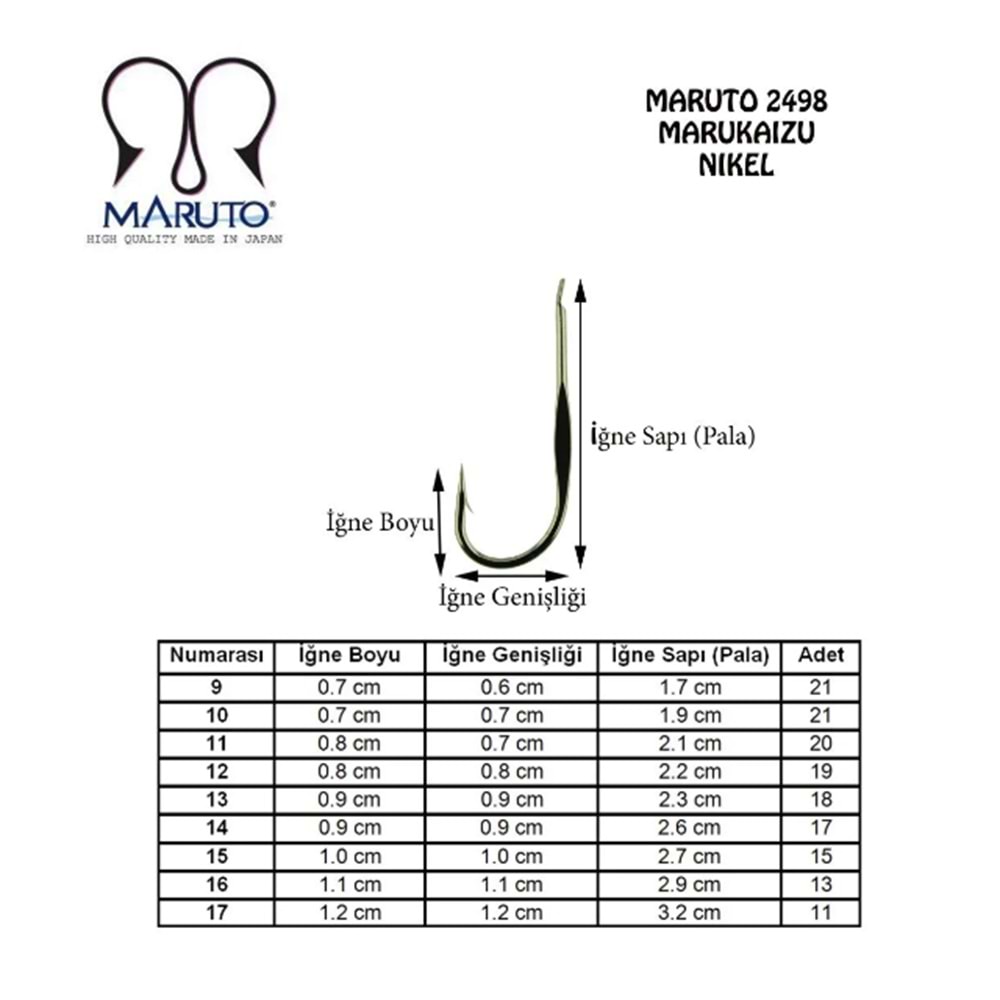Maruto 2498 Nikel Olta İğnesi