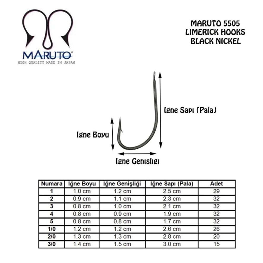Maruto 5505 Bn Olta İğnesi
