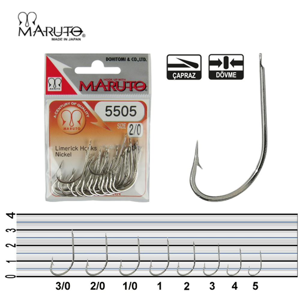 Maruto 5505 Nikel Olta İğnesi - 3/0