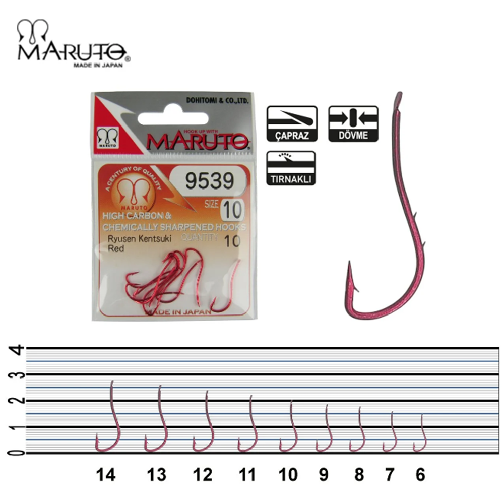 Maruto 9539 Red Olta İğnesi - 9