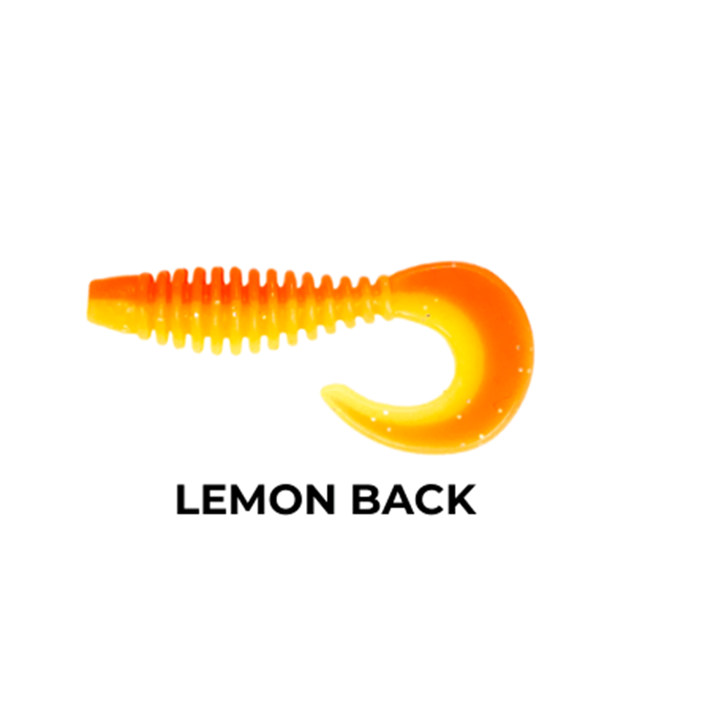 Caretta Curly 5 Cm Silikon Yem - LEMON BACK