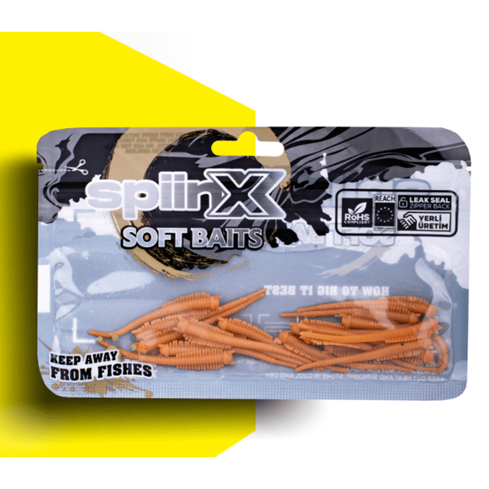 Spiinx Sandworm 6cm 18p Silikon Yem - TAN
