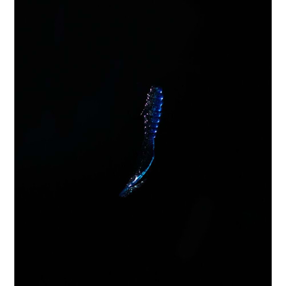 Spiinx Crazy Tail Kuyruk 7.5CM 10P Silikon Yem - BLUE SILVER