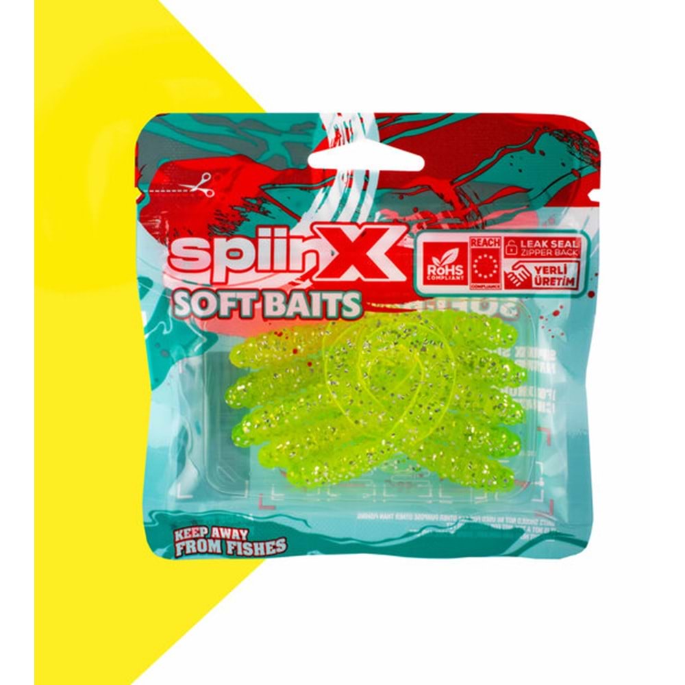 Spiinx Crazy Tail Kuyruk 7.5CM 10P Silikon Yem - YUZU