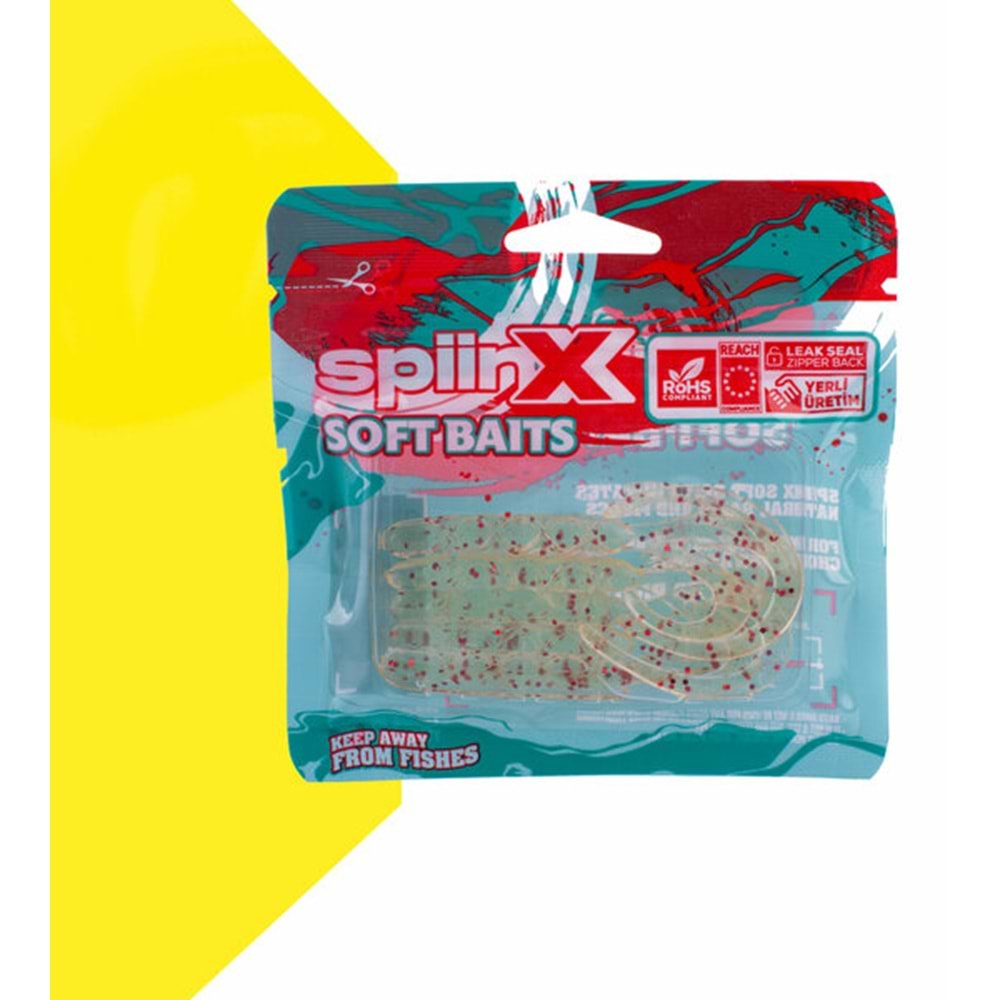 Spiinx Bendura 9,5CM 5P Silikon Yem - CLEAR SECRET GLOW